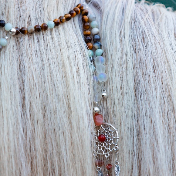 AZTEC Rhythm mane beads set for horses/ponies, trail beads, speed beads, tack - Picture 7 of 13